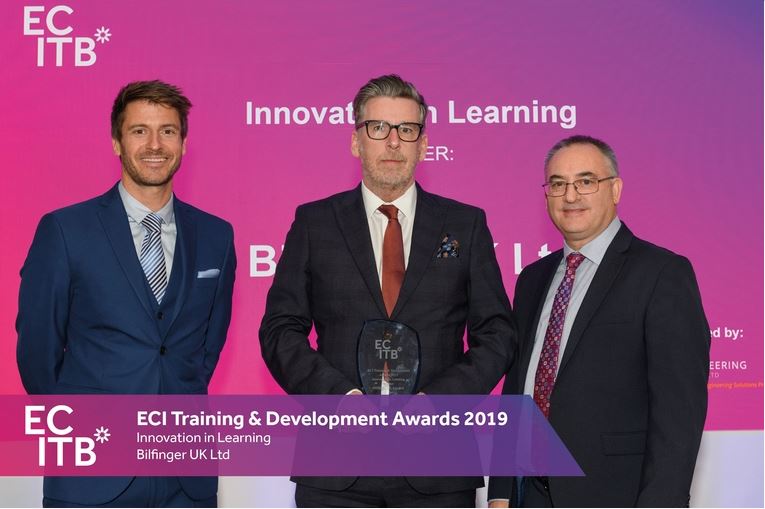Bilfinger UK win the Innovation in Learning award at the ECI Training ...